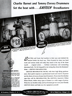 Gretsch Advertisement with Louie Bellson and Dick Shanahan