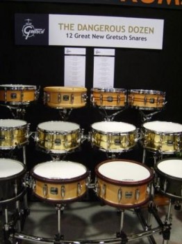 NAMM 2011 Photos 627 Gretsch Dozen Snares-Web