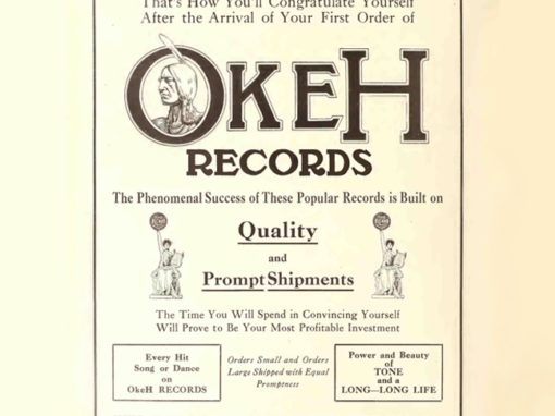One-Hundred-Year-Old Gretsch Ad Touts Benefits Of Another 100-Year-Old Music Survivor, OKeh Records