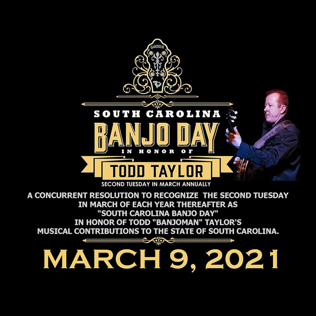 South Carolina Banjo Day In Honor of Todd Taylor