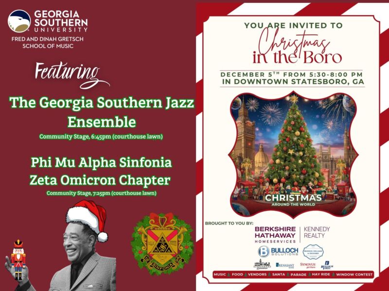 Image for the Tweet beginning: #gretschschoolofmusic invites you to christmas